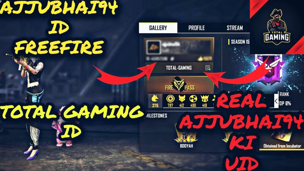 Total Gaming Aka AjjuBhai Uid Number,