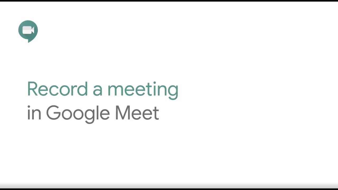 How To Record Google Meet