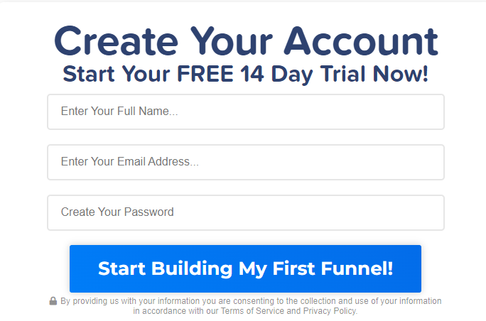 create your account