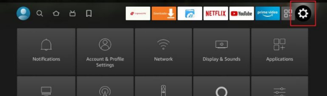settings option